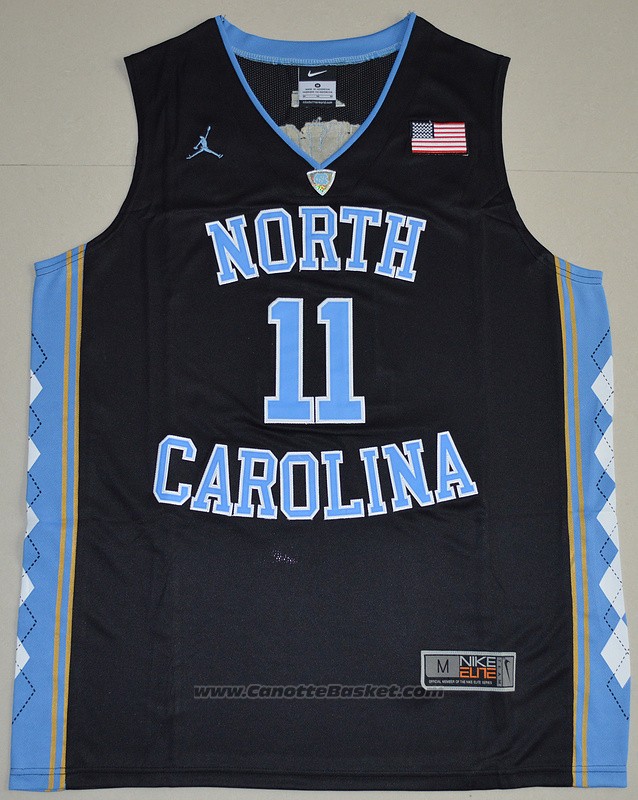 Maglia NCAA North Carolina Tar Heels Brice Johnson #11 Nero
